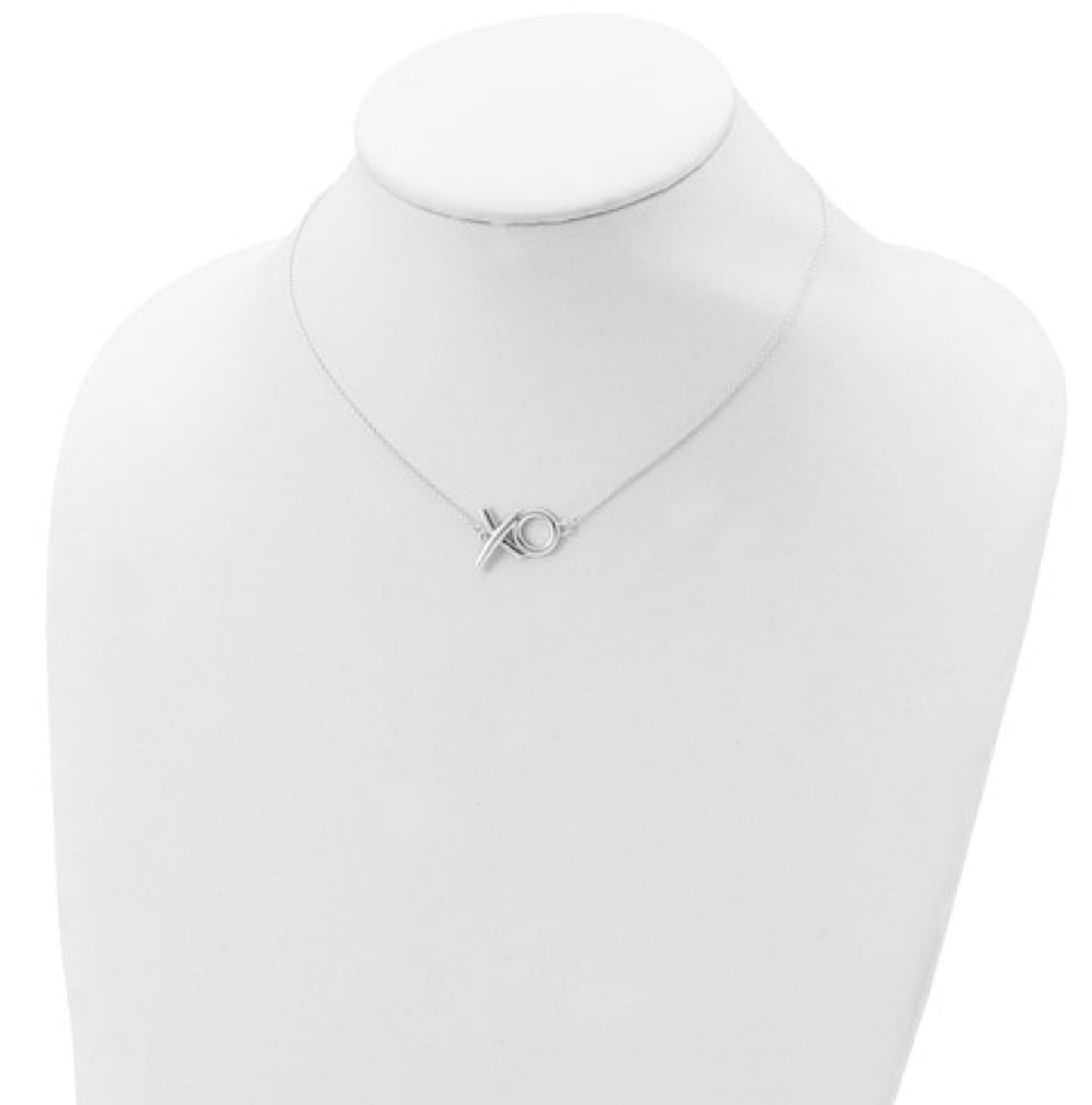 Sterling Silver XO Necklace