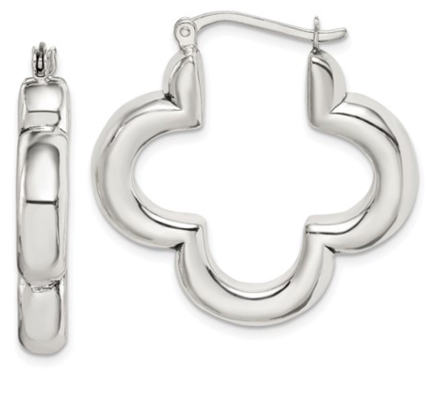 Sterling Silver Clover Earrings