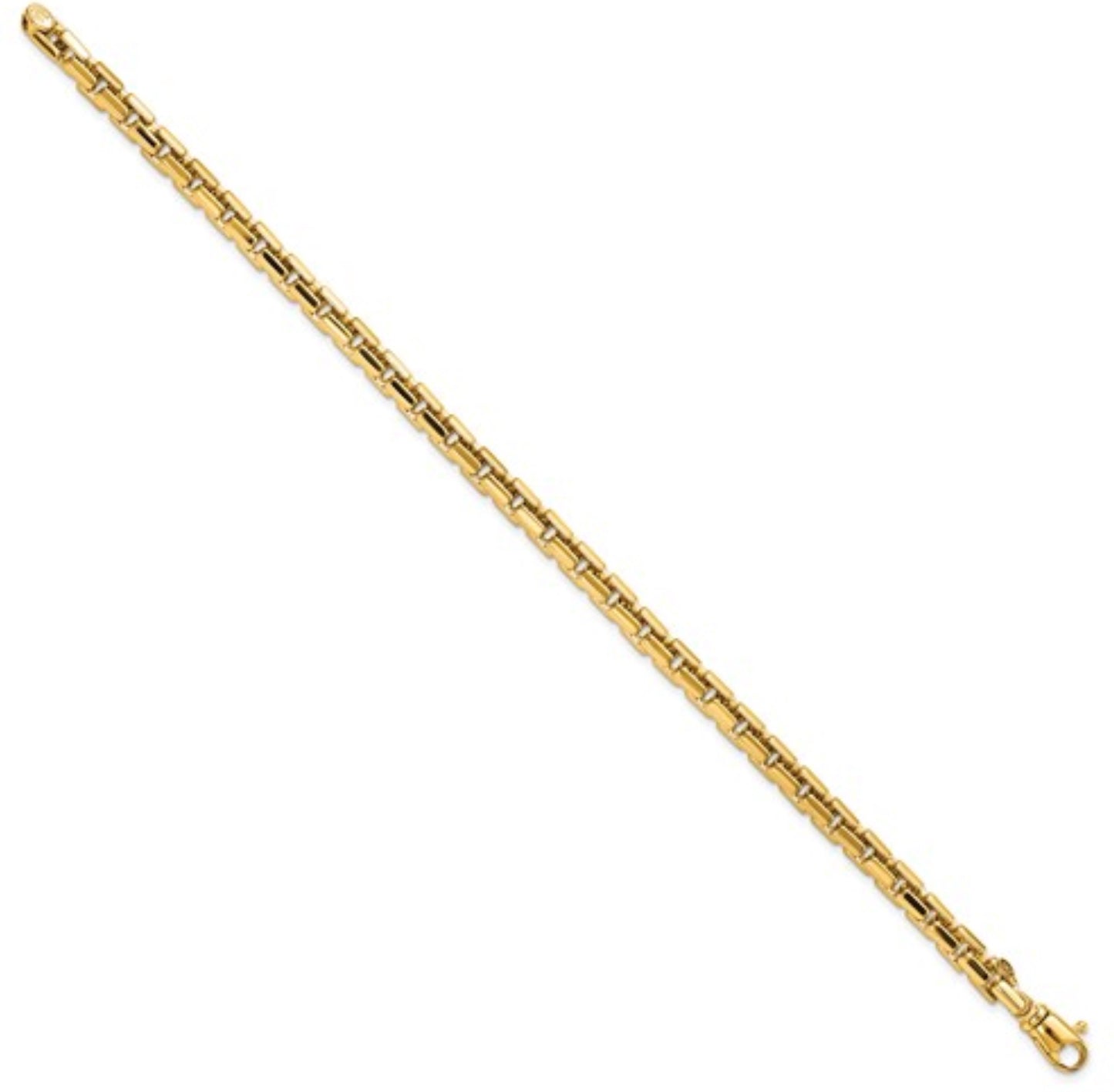 14k 4mm Yellow Gold Box Chain Bracelet