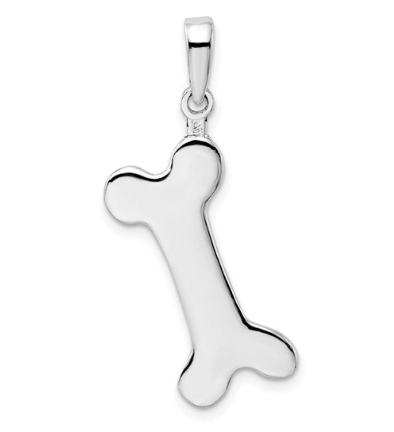 Sterling Silver Bone Pendant