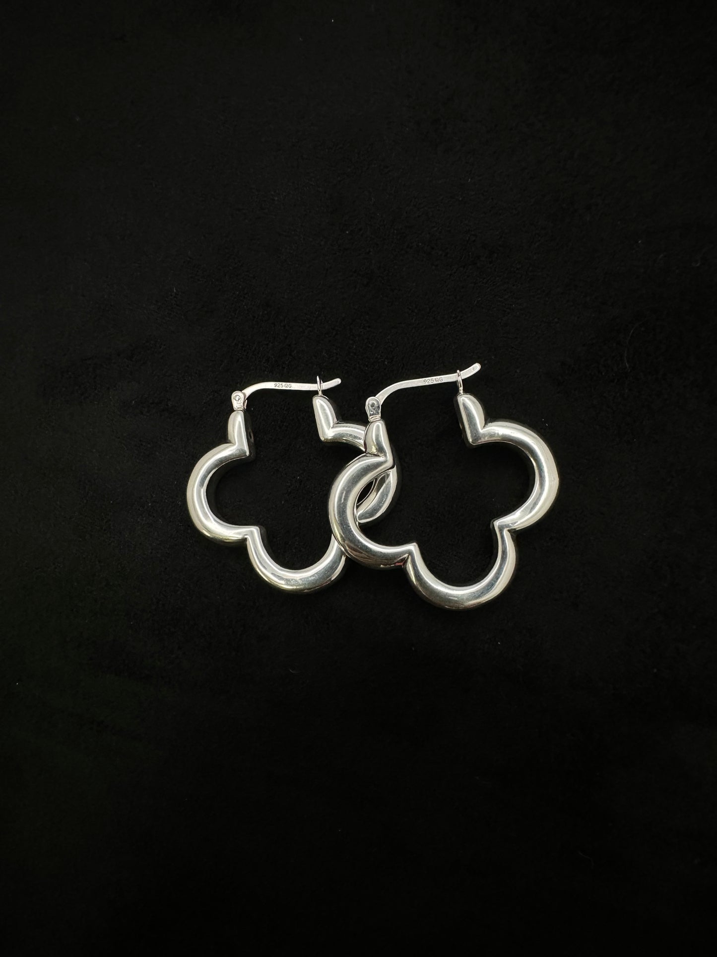 Sterling Silver Clover Earrings