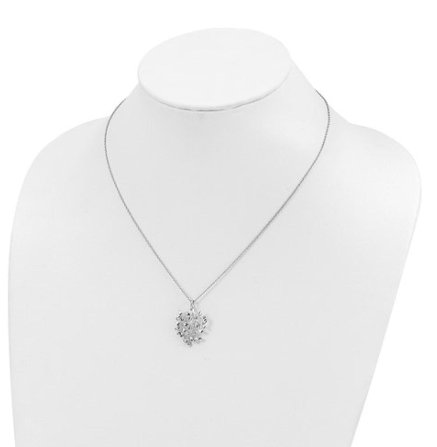 Sterling Silver Leaf Necklace