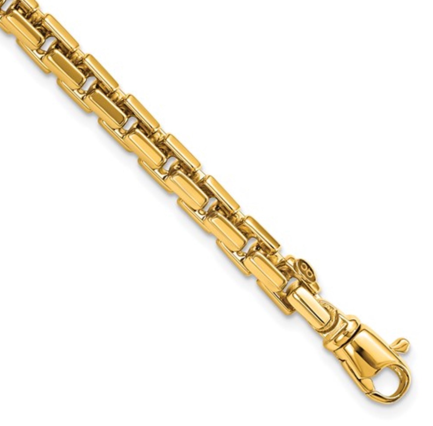 14k 4mm Yellow Gold Box Chain Bracelet