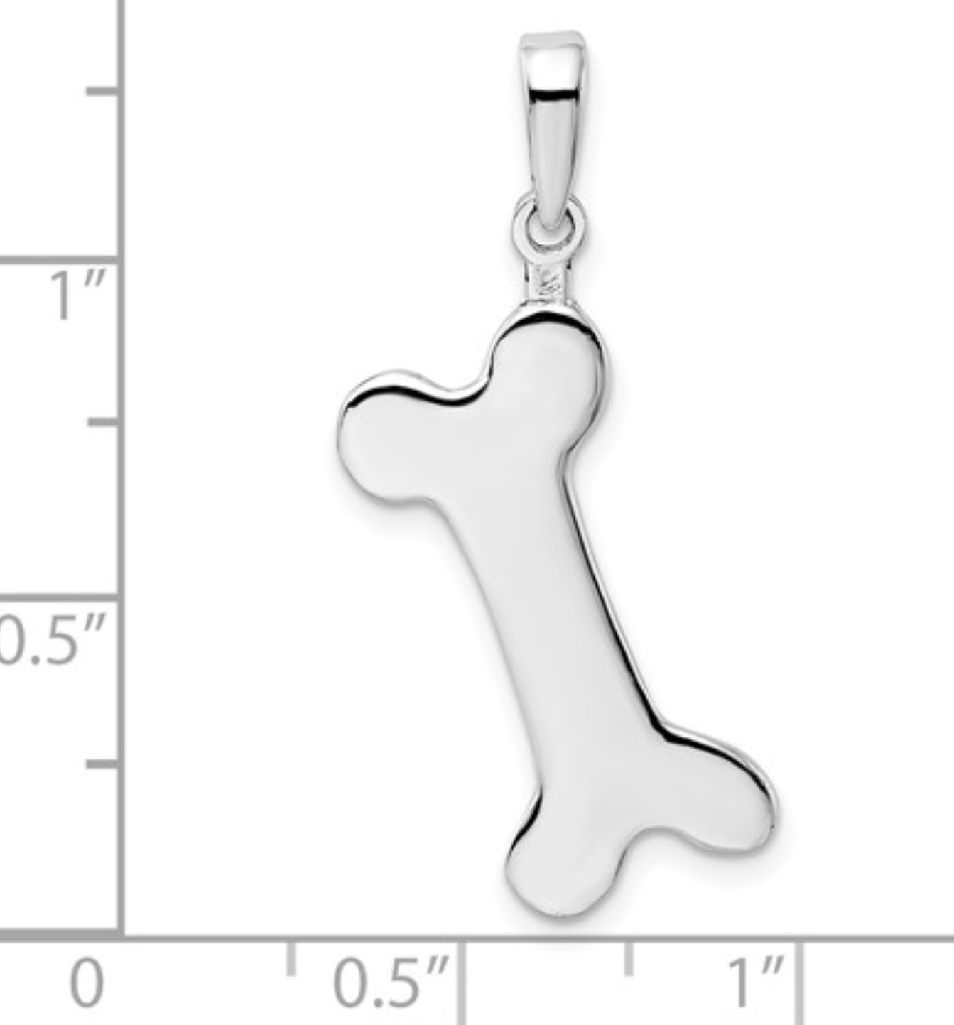 Sterling Silver Bone Pendant