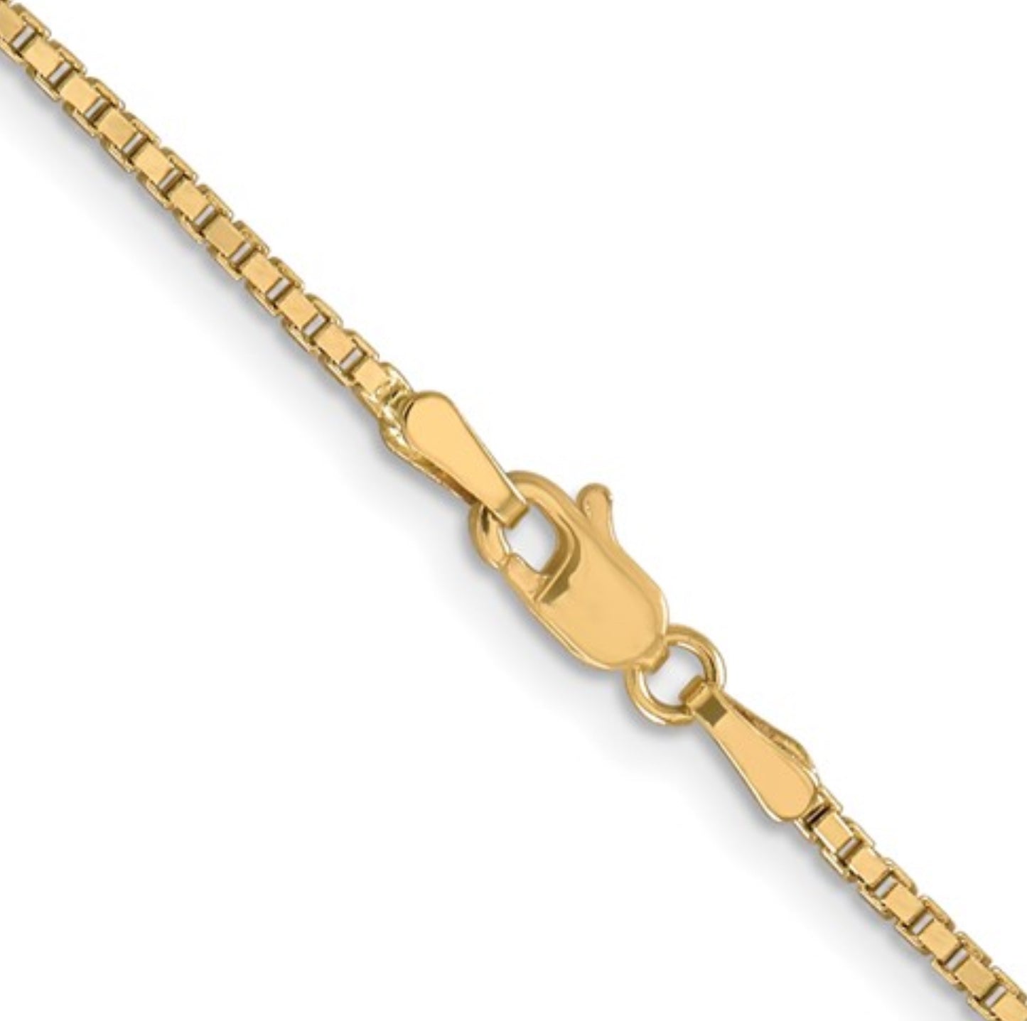 10k 1.5mm Yellow Gold Box Chain