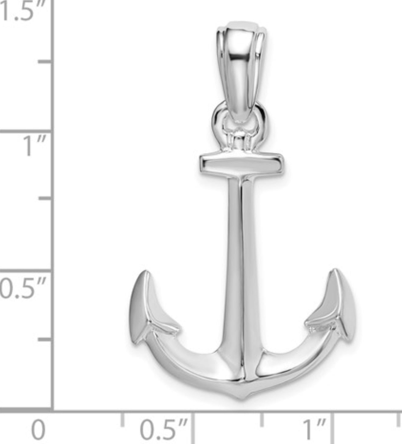 Sterling Silver Anchor Pendant