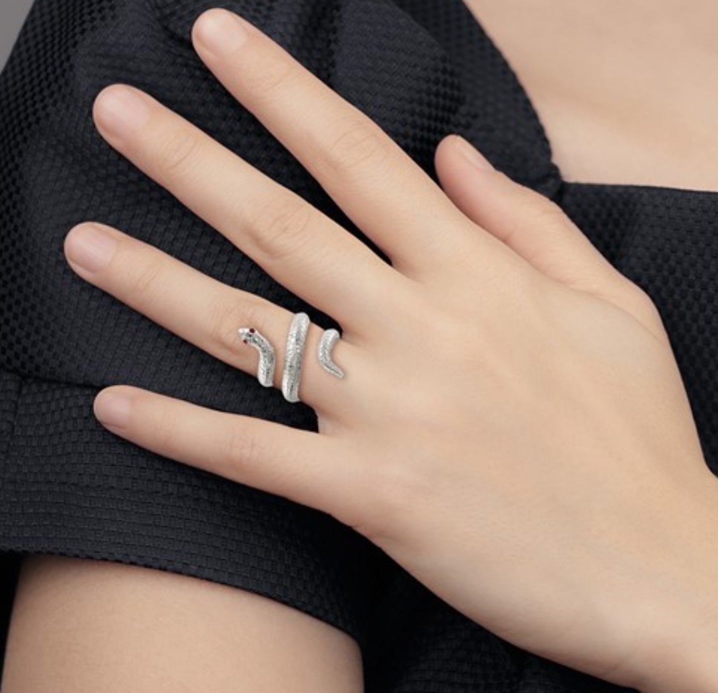 Sterling Silver Snake Ring