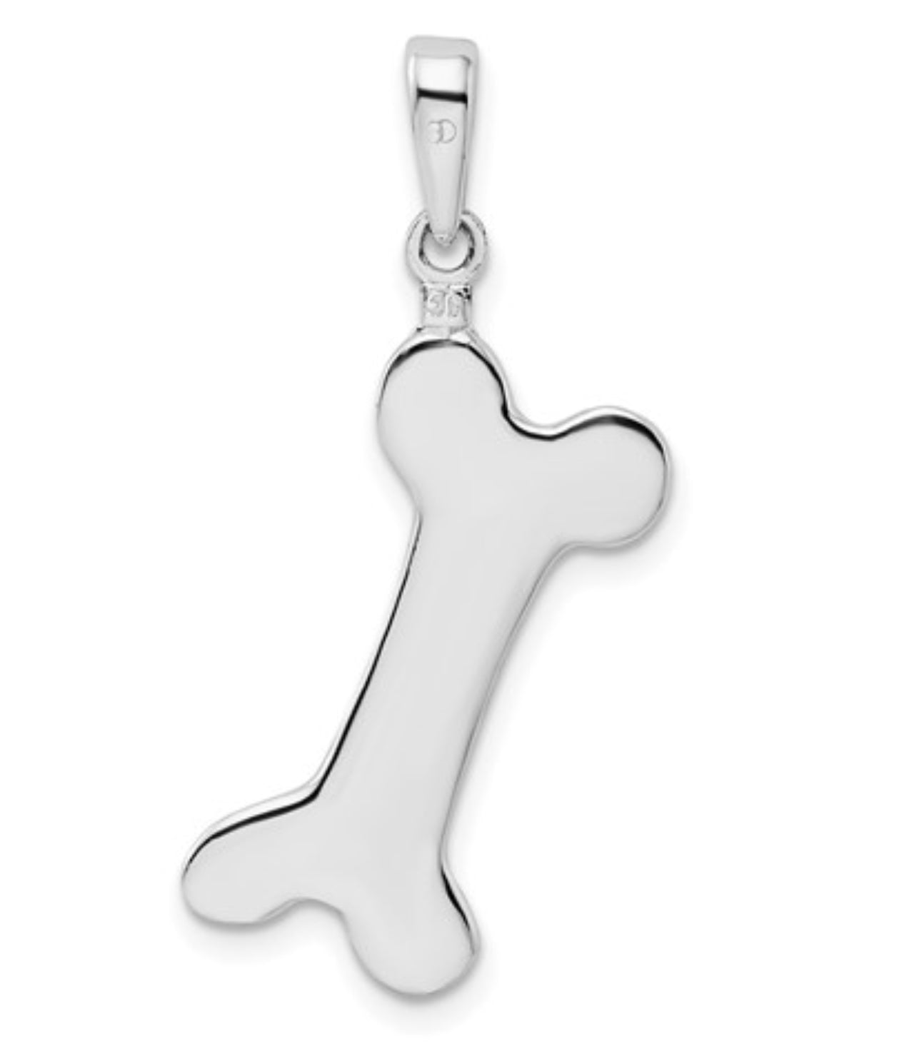 Sterling Silver Bone Pendant