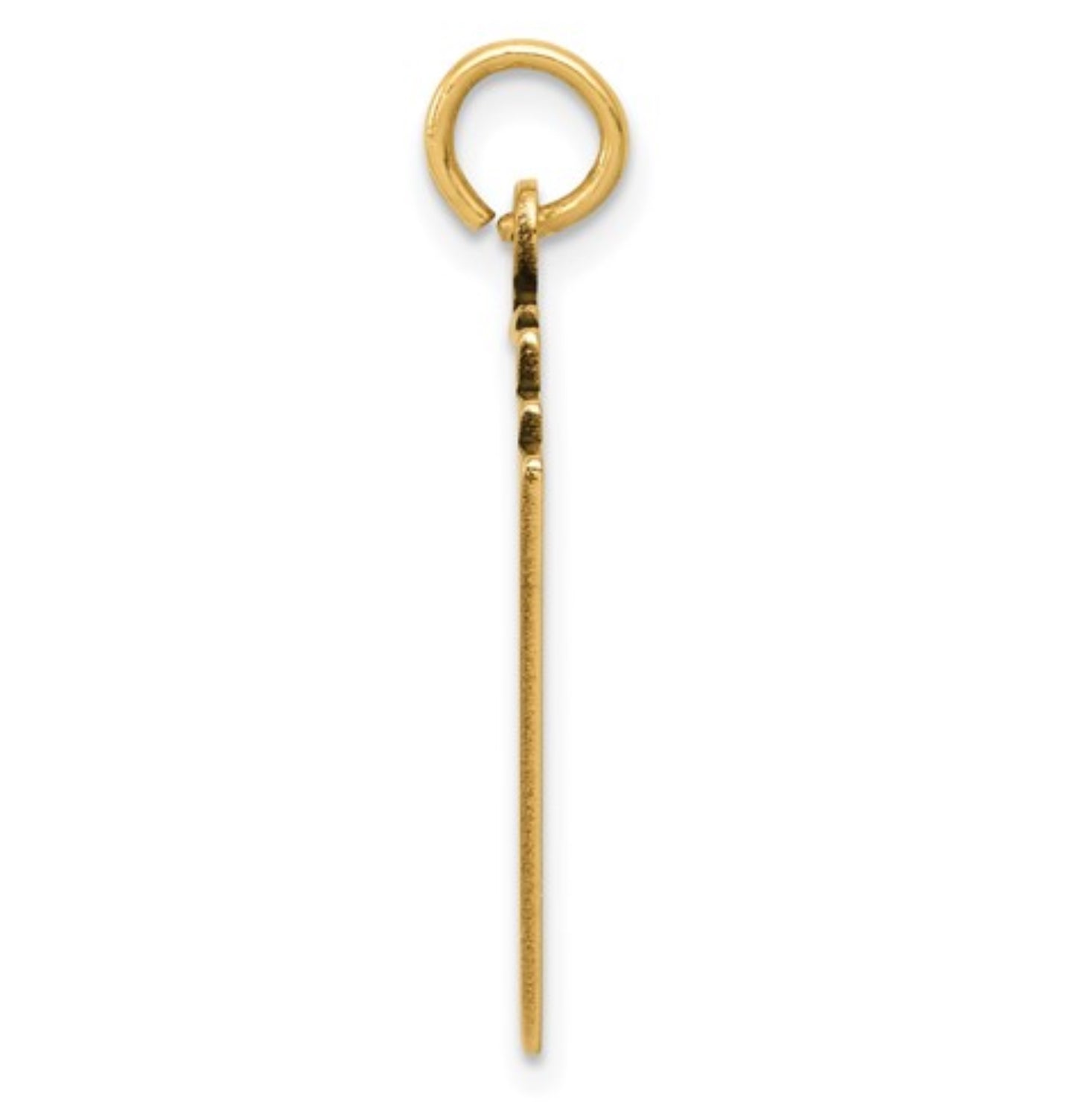 14k Yellow Gold Royal Flush Pendant