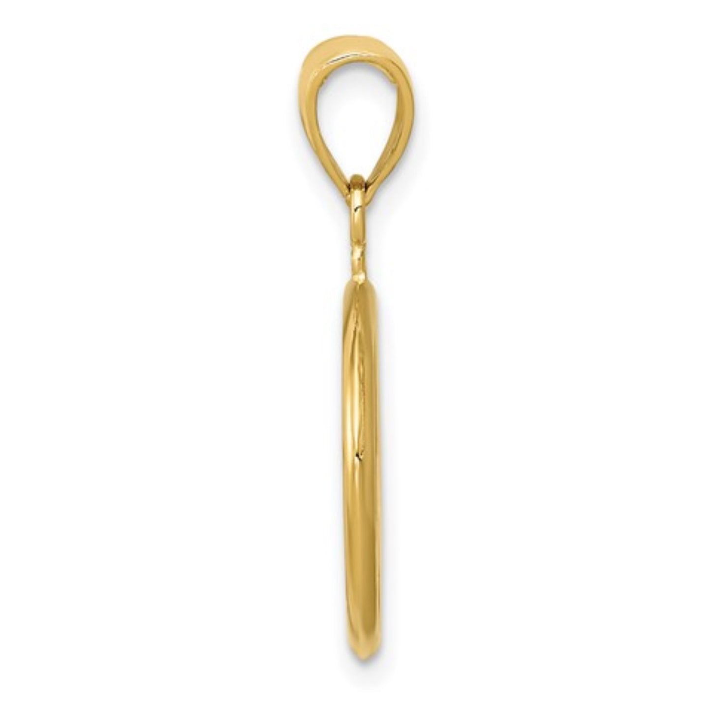 14k Yellow Gold Peace Pendant