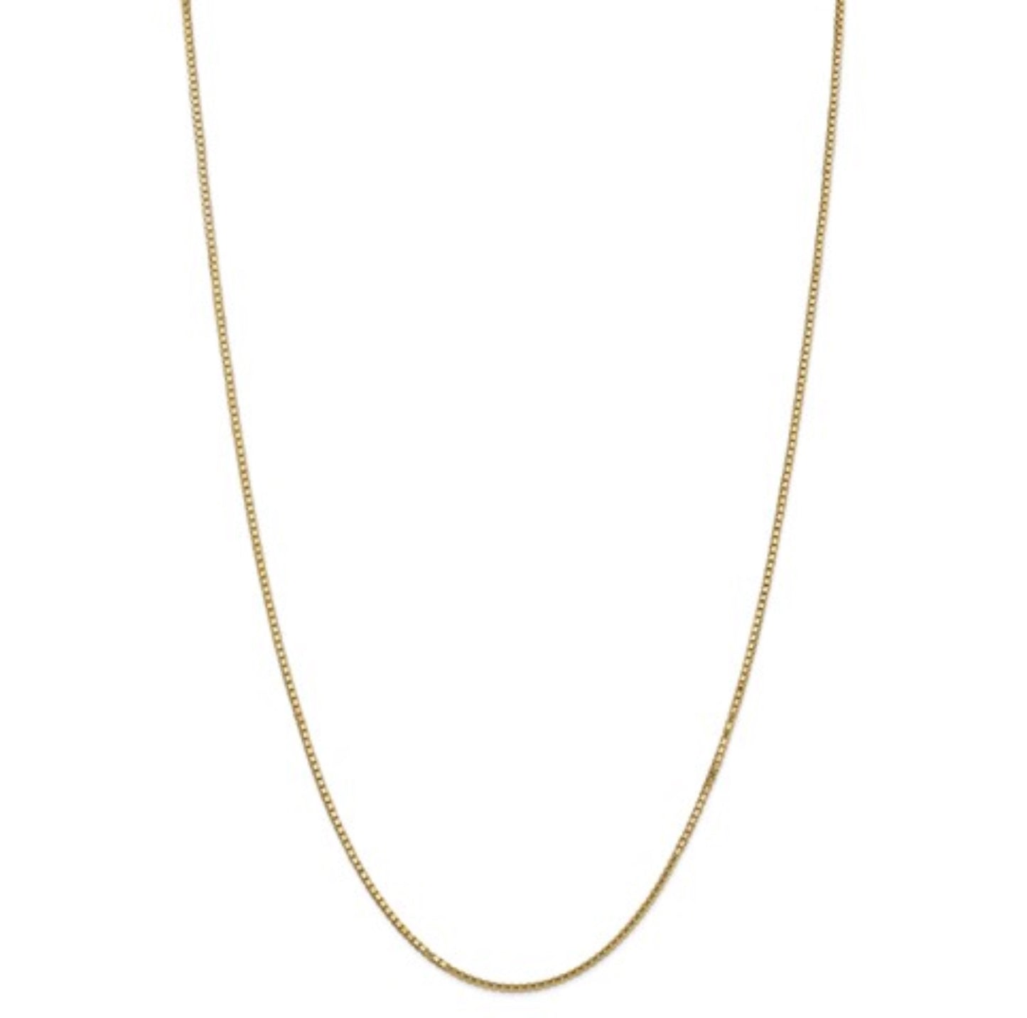 10k 1.5mm Yellow Gold Box Chain