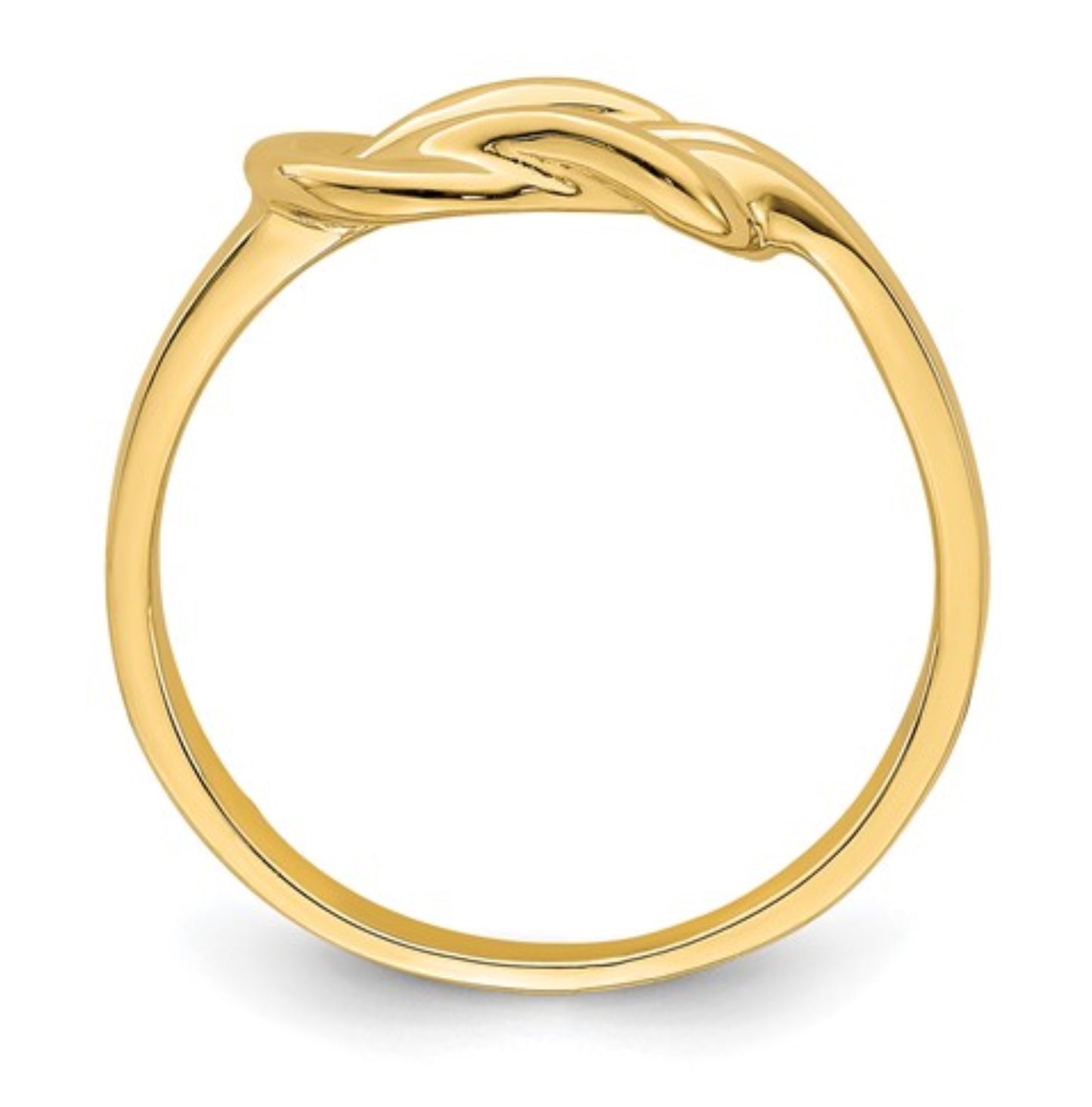 14k Yellow Gold Love Knot Ring