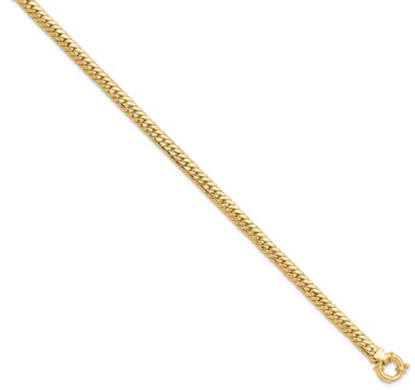 14k 4.9mm Yellow Gold Herringbone Link Bracelet