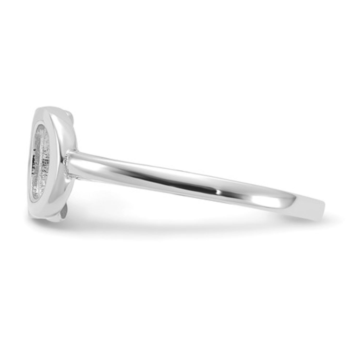 14k White Gold XO Ring