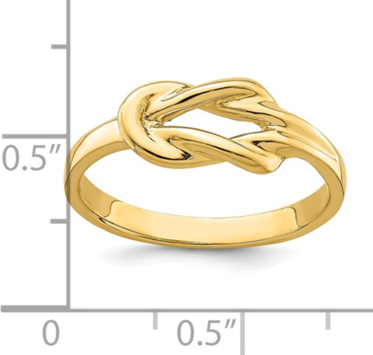 14k Yellow Gold Love Knot Ring