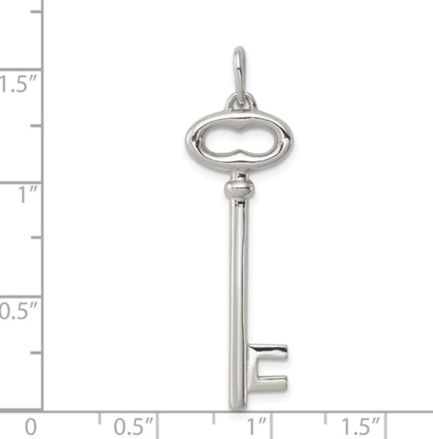Sterling Silver Key Pendant