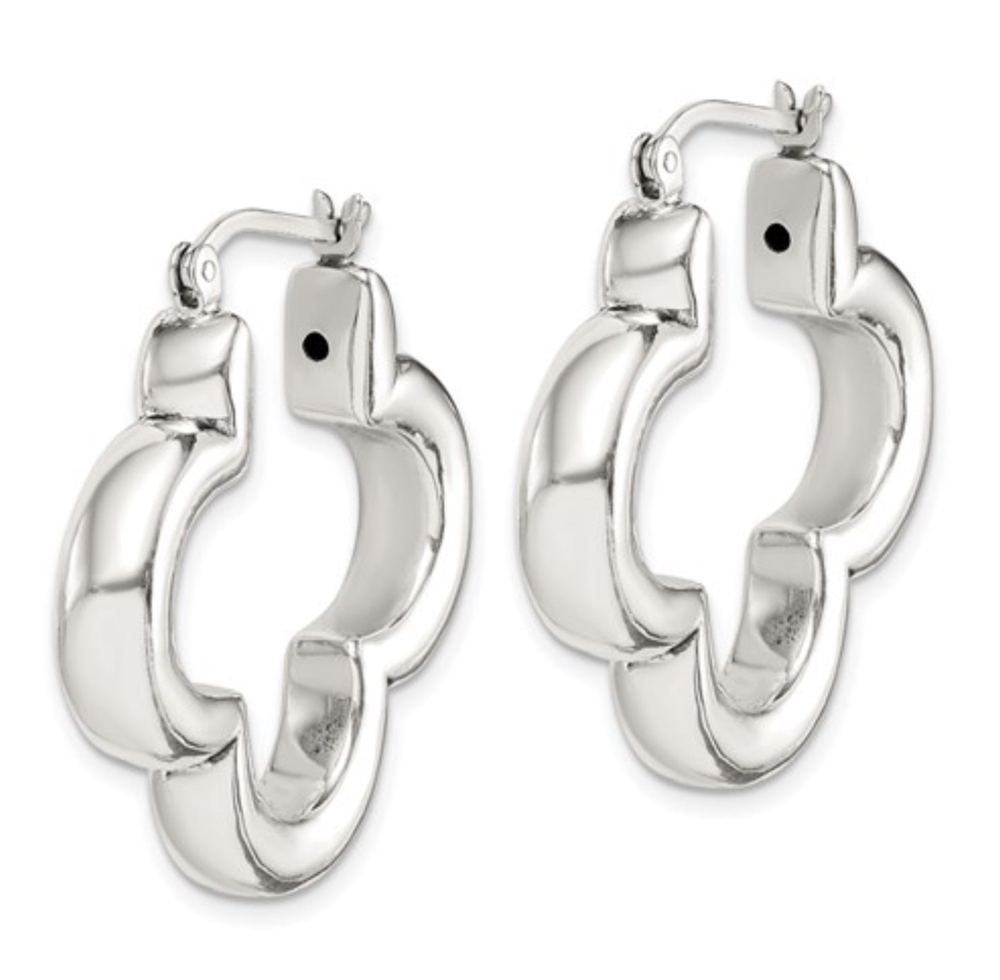 Sterling Silver Clover Earrings
