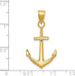 14k Yellow Gold Anchor Pendent