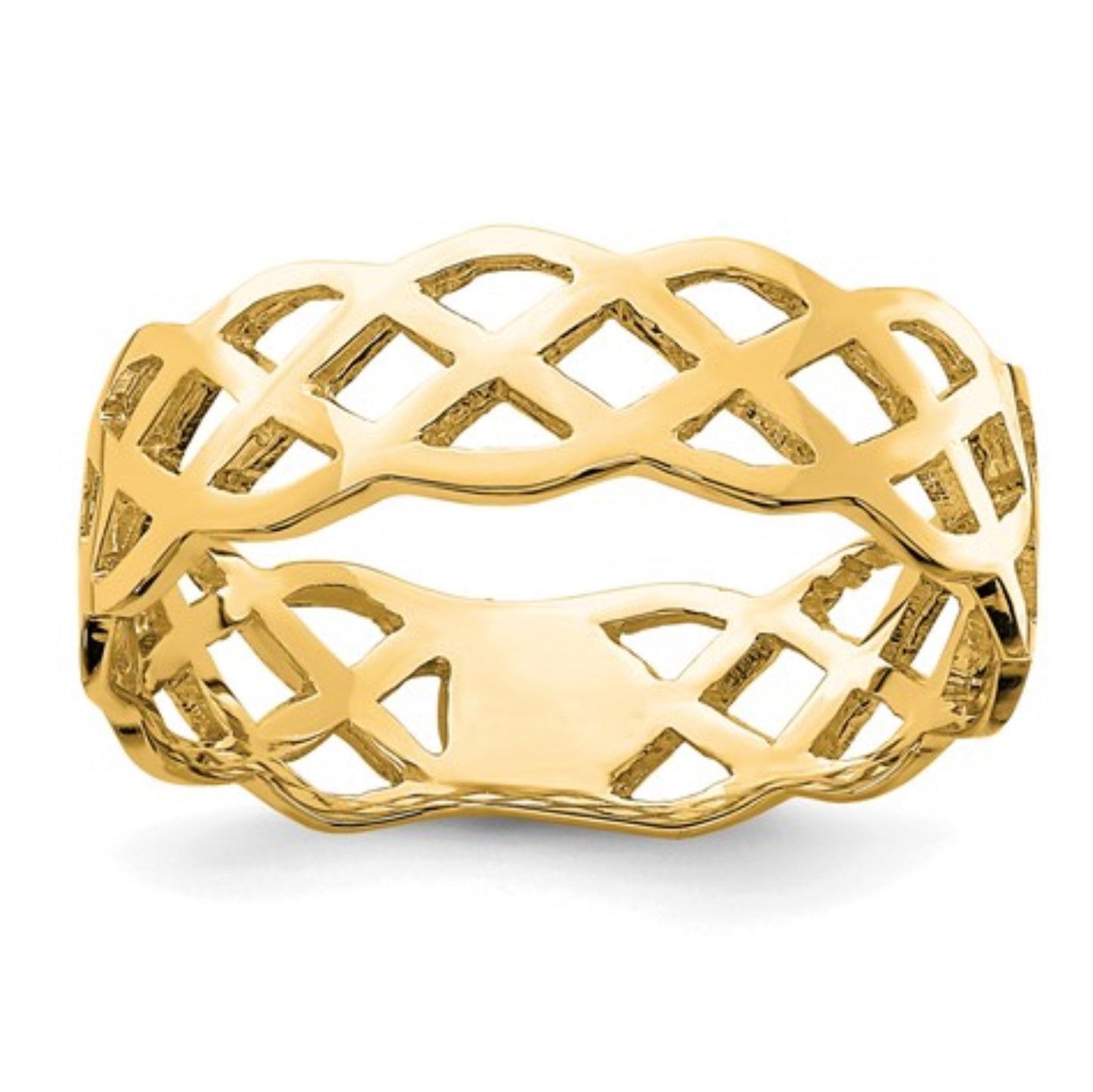 14k Yellow Gold Cut Out Ring