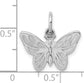 14k White Gold Butterfly Pendant
