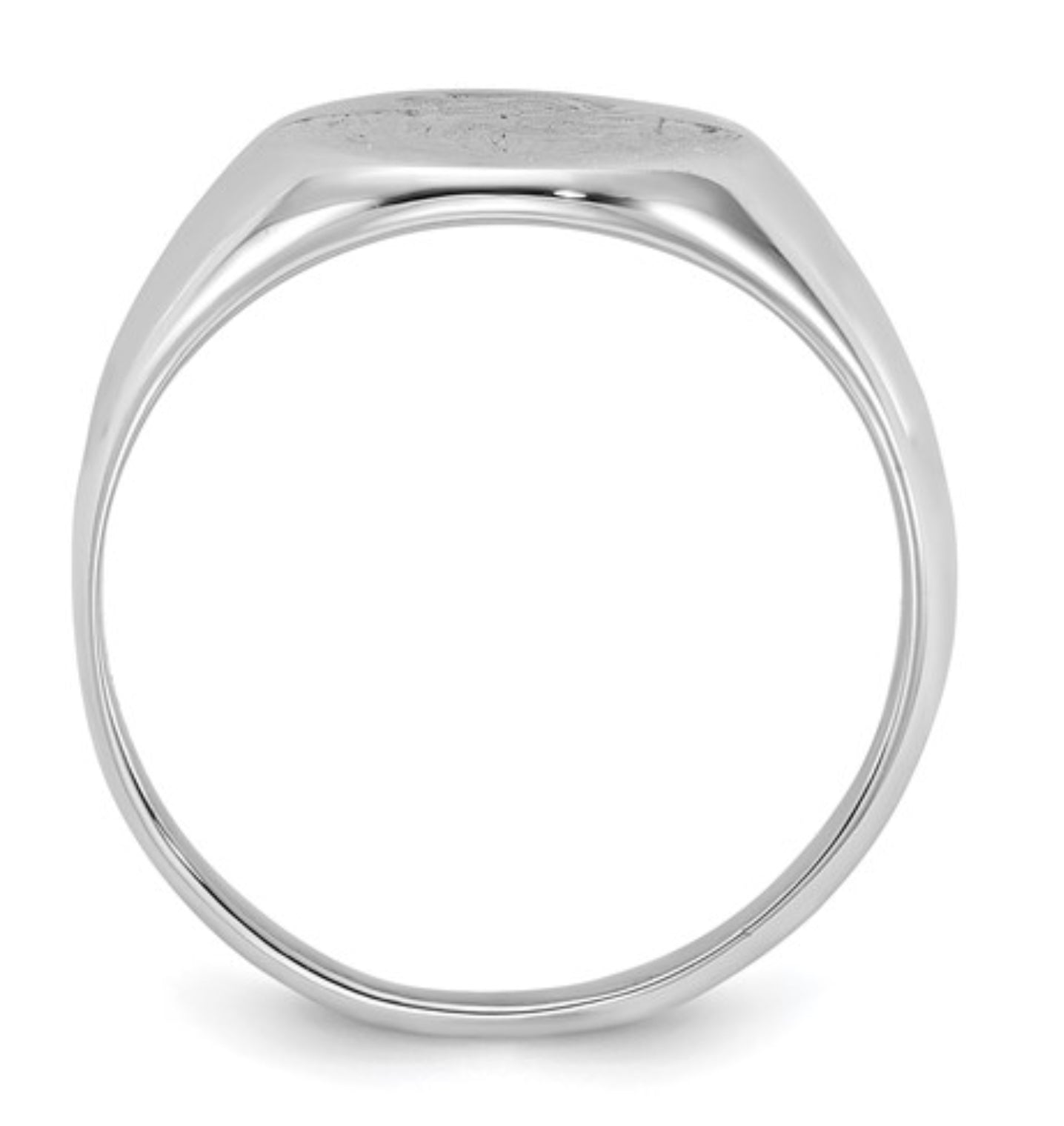 Sterling Silver Rose Signet Ring