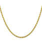 10k 2.75mm Yellow Gold Diamond-Cut Rope Chain
