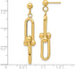 14k Yellow Gold Double Link Earrings