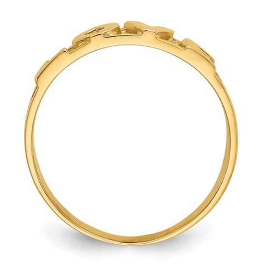 14k Yellow Gold Love Ring