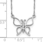 14k White Gold Butterfly Necklace