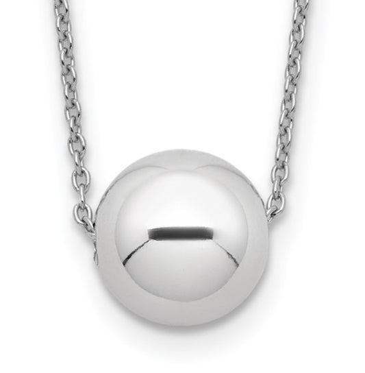 Sterling Silver Mirror Ball Necklace