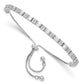 Sterling Silver Adjustable Tennis Bracelet