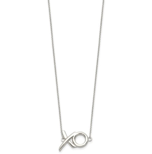 Sterling Silver XO Necklace