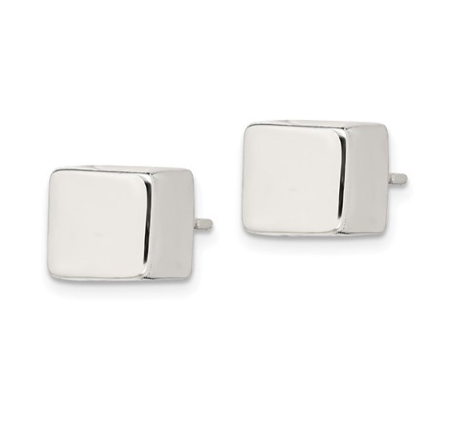 Sterling Silver Cube Studs