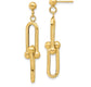 14k Yellow Gold Double Link Earrings