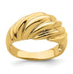 14k Yellow Gold Croissant Ring