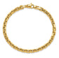 14k 4mm Yellow Gold Box Chain Bracelet