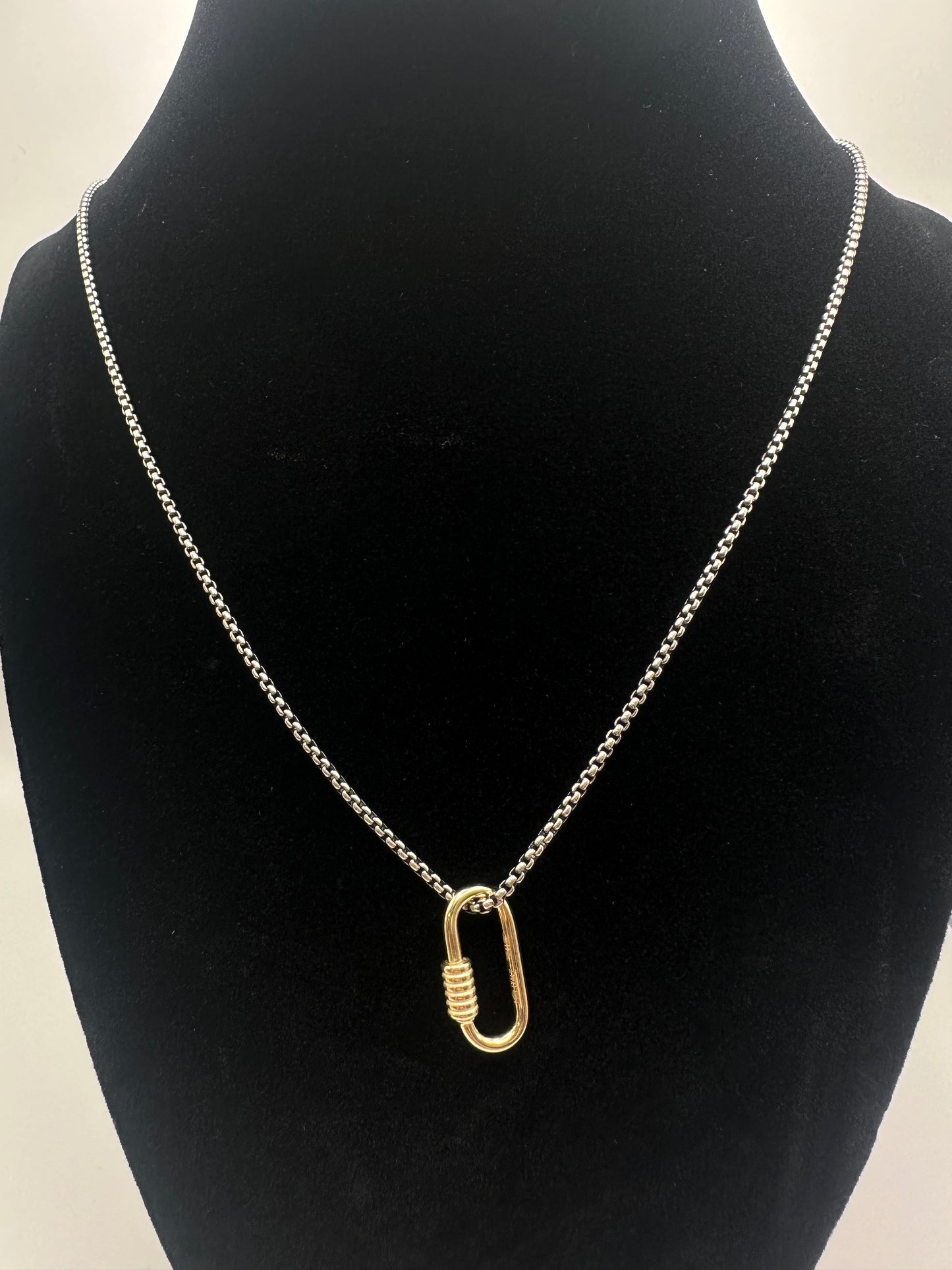 The 14k Solid Gold Lock Pendant