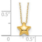 14k Yellow Gold Star Necklace
