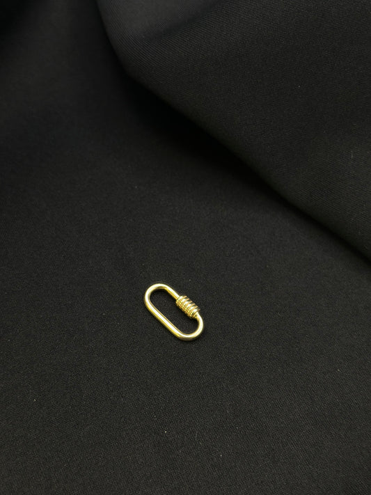 The 14k Solid Gold Lock Pendant
