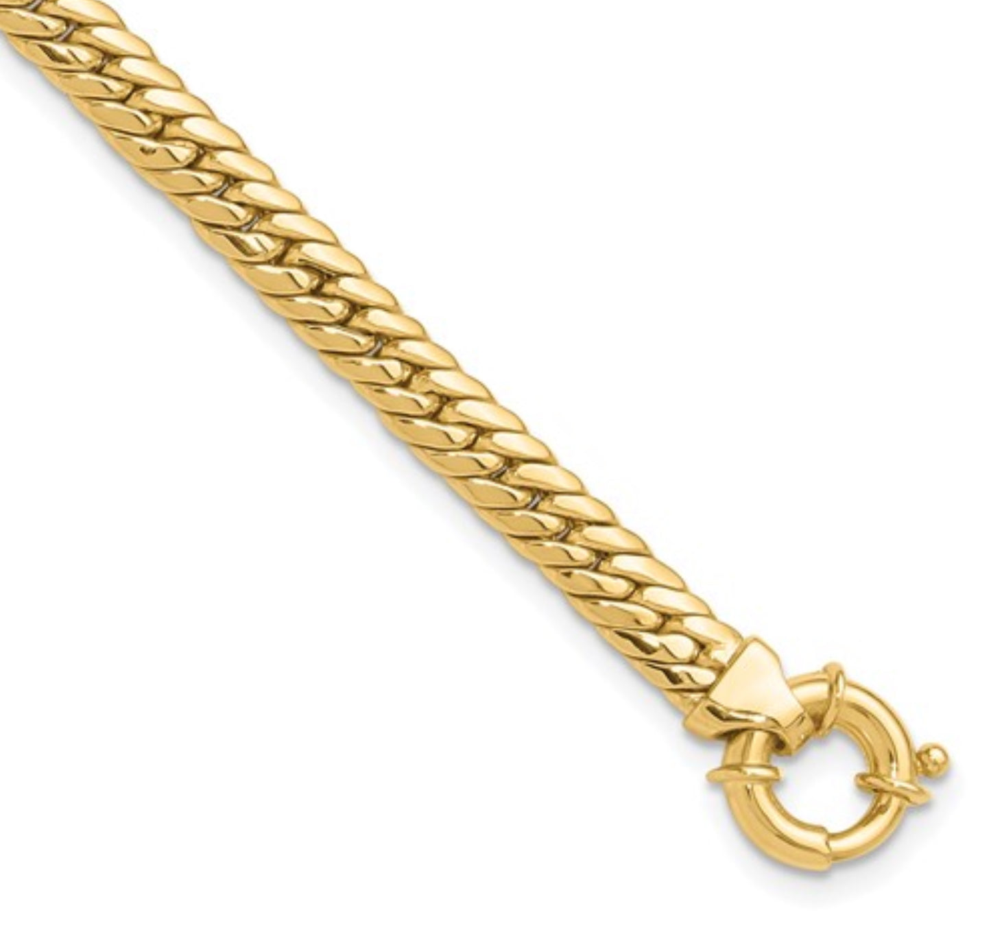 14k 4.9mm Yellow Gold Herringbone Link Bracelet