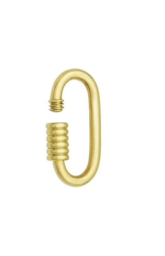 The 14k Solid Gold Lock Pendant