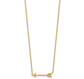 14k Yellow Gold Arrow Necklace