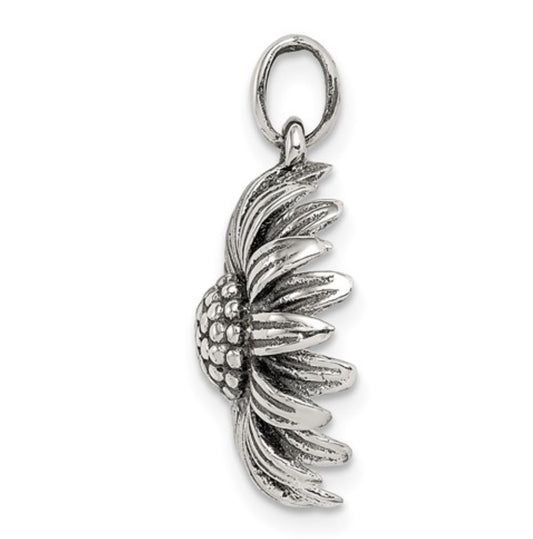 Sterling Silver Sunflower Pendant