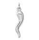 Sterling Silver Italian Horn Pendant