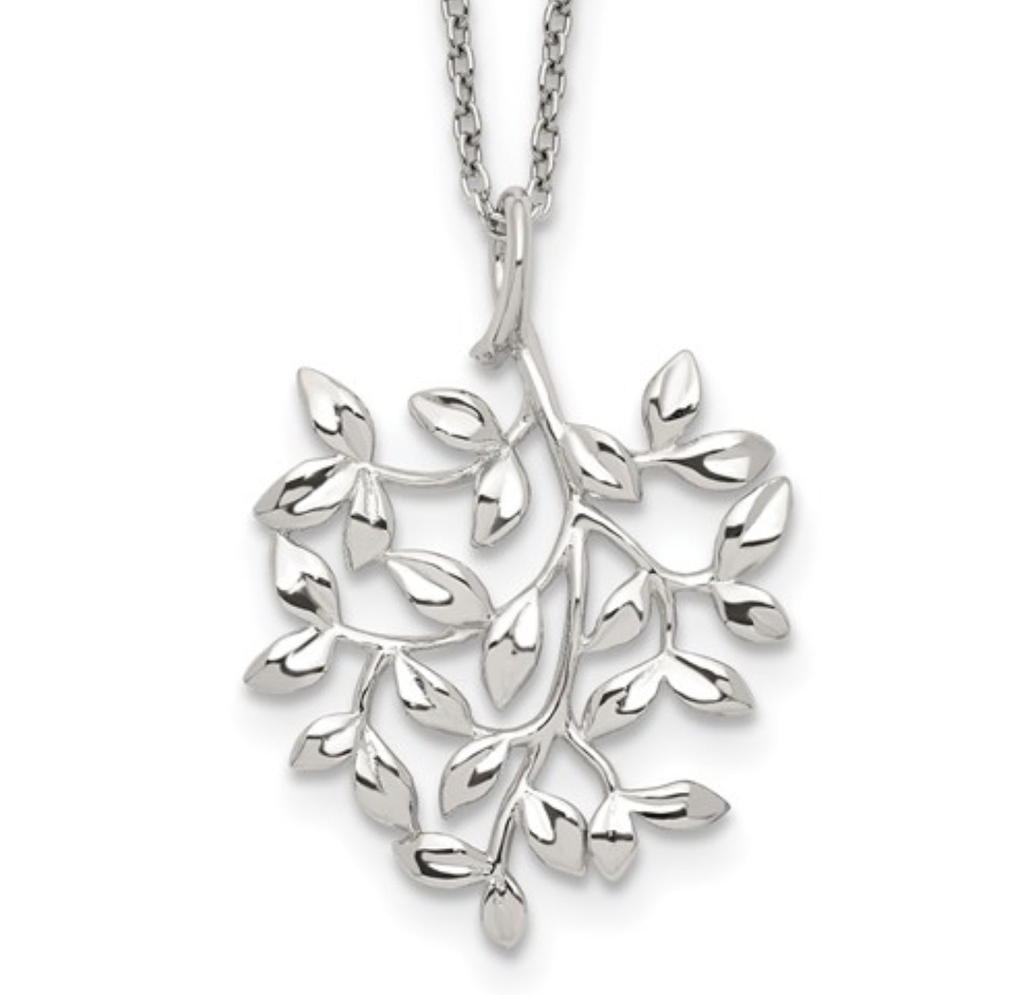 Sterling Silver Leaf Necklace