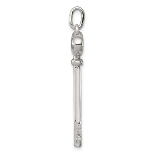 Sterling Silver Key Pendant