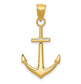 14k Yellow Gold Anchor Pendent