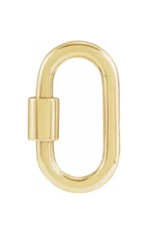 The Gold Plated Sterling Silver Lock Pendant