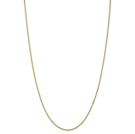 10k 1.5mm Yellow Gold Box Chain