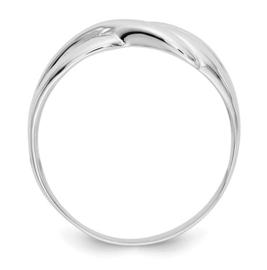 14k White Golf Crossover Ring